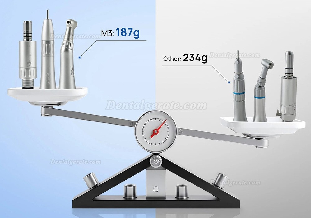 Jinme M3 Niedriggeschwindigkeits Handst&uuml;ck Set (Winkelst&uuml;ck + gerades Handst&uuml;ck + Luftmotor)